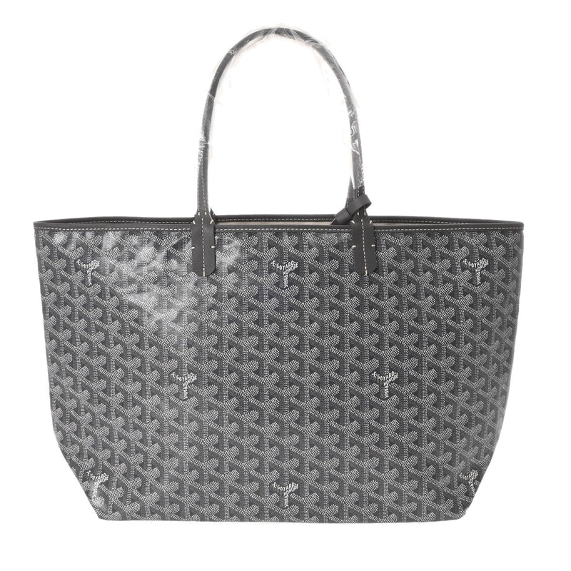 GOYARD ゴヤール サンルイ PM ヘリンボーン グレー STLOUIPMLTY51CL51P ユニセックス ゴヤールキャンバス/シュヴロッシュカーフ トートバッグ 未使用 銀蔵