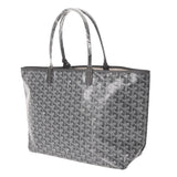 GOYARD ゴヤール サンルイ PM ヘリンボーン グレー STLOUIPMLTY51CL51P ユニセックス ゴヤールキャンバス/シュヴロッシュカーフ トートバッグ 未使用 銀蔵