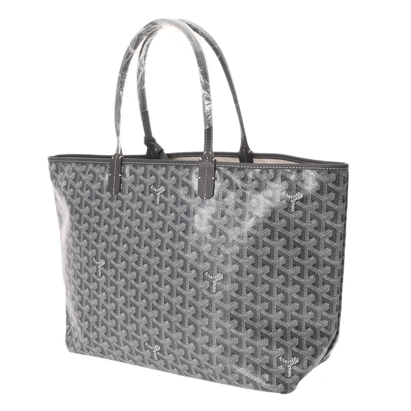 GOYARD ゴヤール サンルイ PM ヘリンボーン グレー STLOUIPMLTY51CL51P ユニセックス ゴヤールキャンバス/シュヴロッシュカーフ トートバッグ 未使用 銀蔵