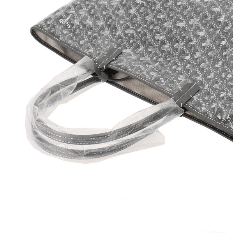 GOYARD ゴヤール サンルイ PM ヘリンボーン グレー STLOUIPMLTY51CL51P ユニセックス ゴヤールキャンバス/シュヴロッシュカーフ トートバッグ 未使用 銀蔵