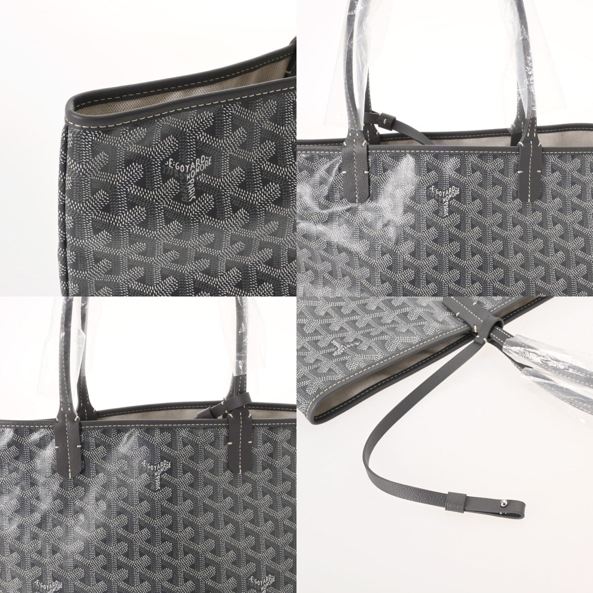 GOYARD ゴヤール サンルイ PM ヘリンボーン グレー STLOUIPMLTY51CL51P