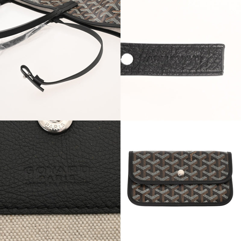 GOYARD ゴヤール サンルイ PM ヘリンボーン ブラック STLOUIPMLTY01CL01P ユニセックス ゴヤールキャンバス/シュヴロッシュカーフ トートバッグ 未使用 銀蔵