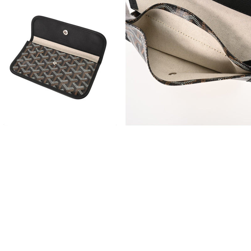 GOYARD ゴヤール サンルイ PM ヘリンボーン ブラック STLOUIPMLTY01CL01P ユニセックス ゴヤールキャンバス/シュヴロッシュカーフ トートバッグ 未使用 銀蔵