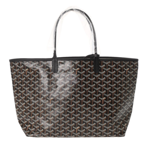 GOYARD ゴヤール サンルイ PM ヘリンボーン ブラック STLOUIPMLTY01CL01P ユニセックス ゴヤールキャンバス/シュヴロッシュカーフ トートバッグ 未使用 銀蔵