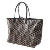 GOYARD ゴヤール サンルイ PM ヘリンボーン ブラック STLOUIPMLTY01CL01P ユニセックス ゴヤールキャンバス/シュヴロッシュカーフ トートバッグ 未使用 銀蔵