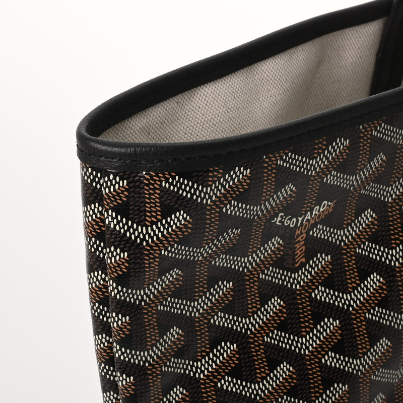 GOYARD ゴヤール サンルイ PM ヘリンボーン ブラック STLOUIPMLTY01CL01P ユニセックス ゴヤールキャンバス/シュヴロッシュカーフ トートバッグ 未使用 銀蔵