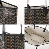 GOYARD ゴヤール サンルイ PM ヘリンボーン ブラック STLOUIPMLTY01CL01P ユニセックス ゴヤールキャンバス/シュヴロッシュカーフ トートバッグ 未使用 銀蔵