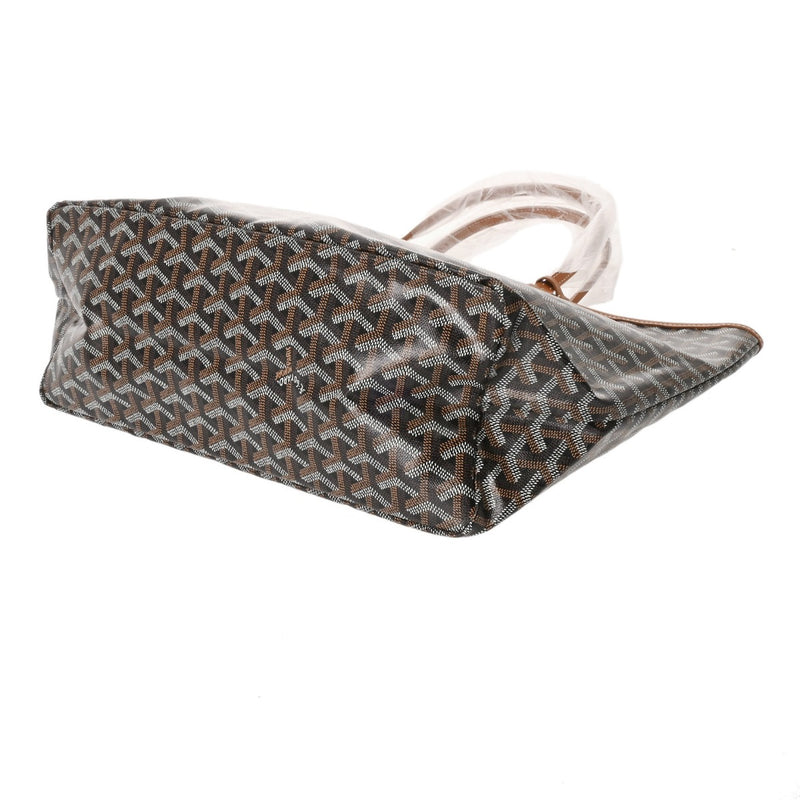 GOYARD ゴヤール サンルイ PM ヘリンボーン ブラック/ナチュラル STLOUIPMLTY01CL03P ユニセックス ゴヤールキャンバス/シュヴロッシュカーフ トートバッグ 未使用 銀蔵