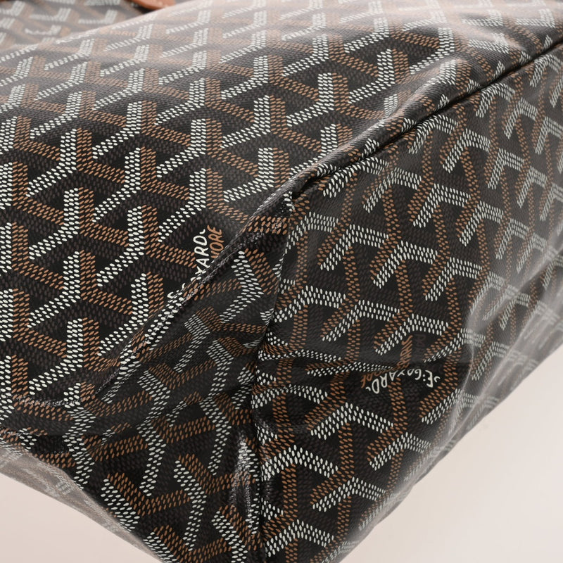 GOYARD ゴヤール サンルイ PM ヘリンボーン ブラック/ナチュラル STLOUIPMLTY01CL03P ユニセックス ゴヤールキャンバス/シュヴロッシュカーフ トートバッグ 未使用 銀蔵
