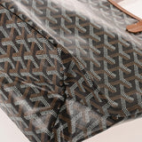 GOYARD ゴヤール サンルイ PM ヘリンボーン ブラック/ナチュラル STLOUIPMLTY01CL03P ユニセックス ゴヤールキャンバス/シュヴロッシュカーフ トートバッグ 未使用 銀蔵