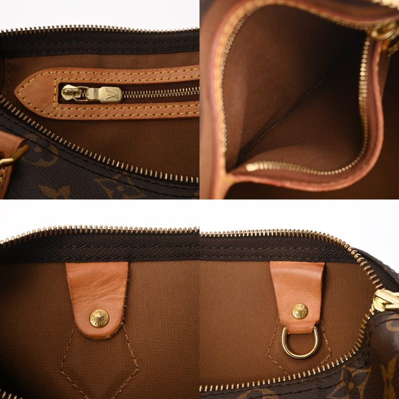 LOUIS VUITTON ルイヴィトン モノグラム スピーディ 25 新型 ブラウン M41109 レディース モノグラムキャンバス ハンドバッグ ABランク 中古 銀蔵