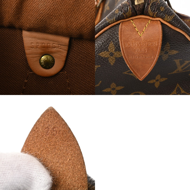 LOUIS VUITTON ルイヴィトン モノグラム スピーディ 25 旧型 ブラウン M41528 レディース モノグラムキャンバス ハンドバッグ Bランク 中古 銀蔵