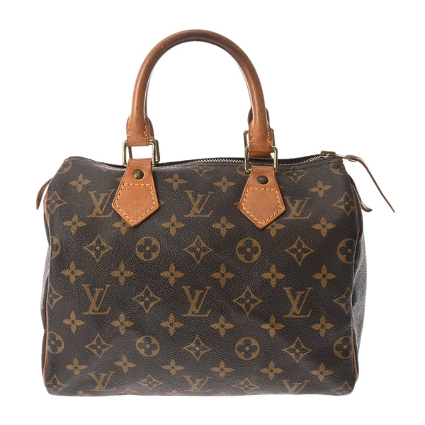 LOUIS VUITTON ルイヴィトン モノグラム スピーディ 25 旧型 ブラウン M41528 レディース モノグラムキャンバス ハンドバッグ Bランク 中古 銀蔵