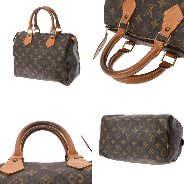 LOUIS VUITTON ルイヴィトン モノグラム スピーディ 25 旧型 ブラウン M41528 レディース モノグラムキャンバス ハンドバッグ Bランク 中古 銀蔵