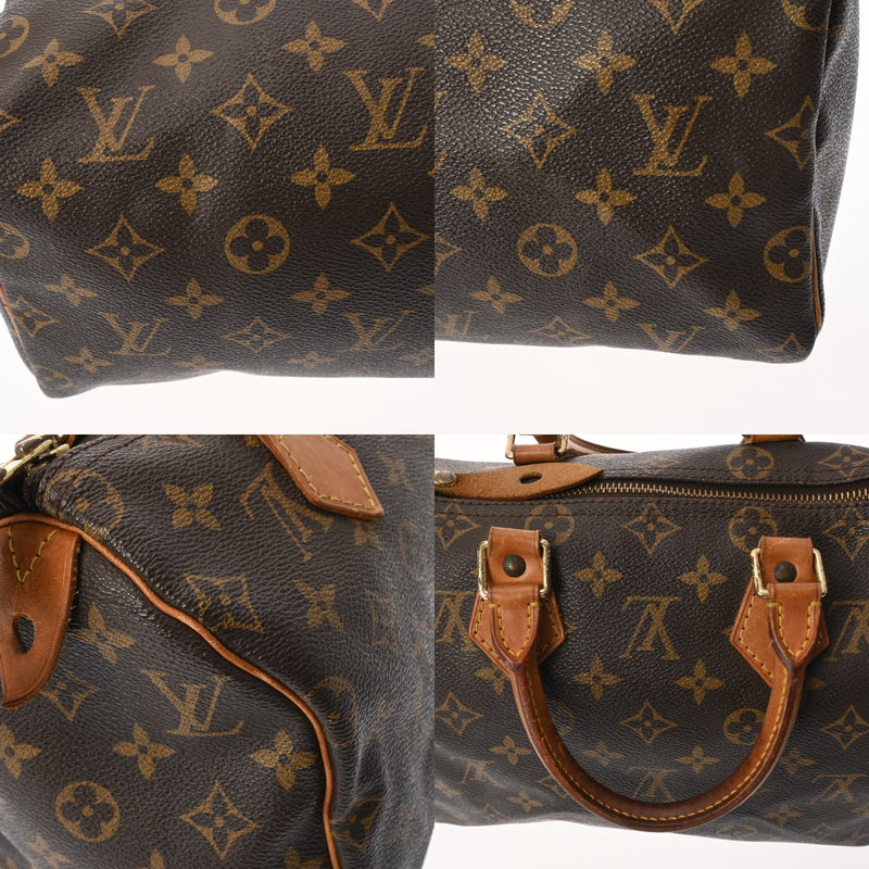 LOUIS VUITTON ルイヴィトン モノグラム スピーディ 25 旧型 ブラウン M41528 レディース モノグラムキャンバス ハンドバッグ Bランク 中古 銀蔵