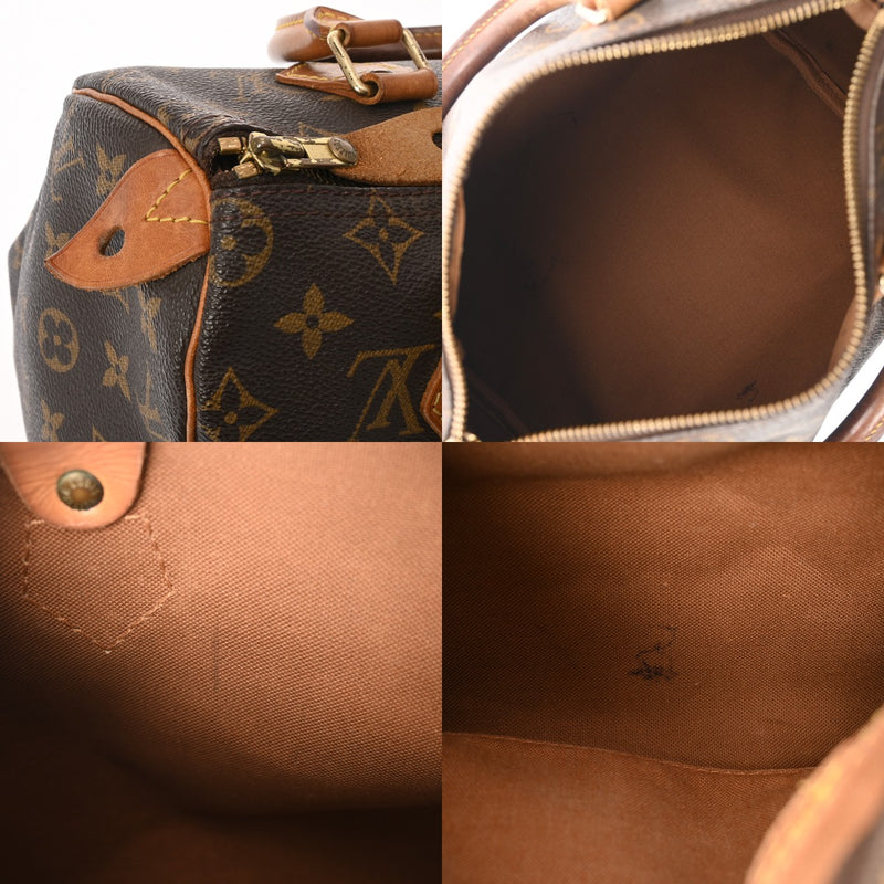 LOUIS VUITTON ルイヴィトン モノグラム スピーディ 25 旧型 ブラウン M41528 レディース モノグラムキャンバス ハンドバッグ Bランク 中古 銀蔵