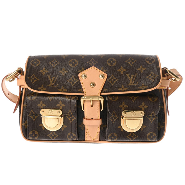 LOUIS VUITTON ルイヴィトン モノグラム ハドソン PM ブラウン M40027