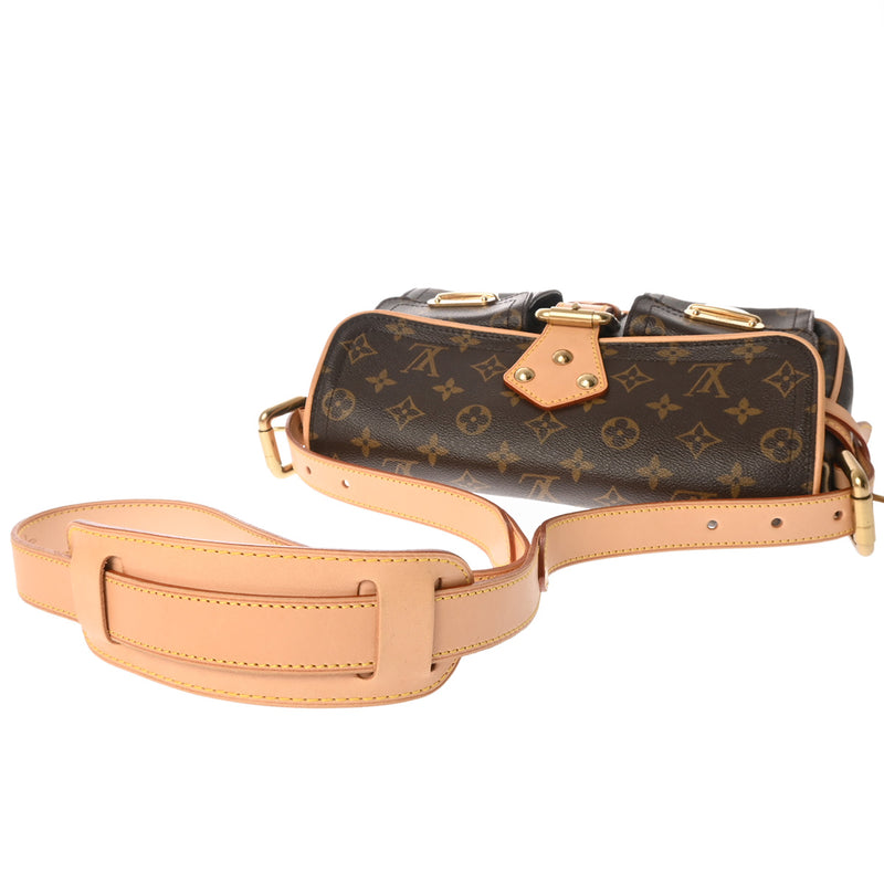 LOUIS VUITTON ルイヴィトン モノグラム ハドソン PM ブラウン M40027
