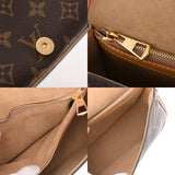 LOUIS VUITTON ルイヴィトン モノグラム コージーグラム ディアヌ NM PM ブラウン M46317 レディース モノグラムキャンバス シアリング ショルダーバッグ Aランク 中古 銀蔵