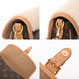 LOUIS VUITTON ルイヴィトン モノグラム コージーグラム ディアヌ NM PM ブラウン M46317 レディース モノグラムキャンバス シアリング ショルダーバッグ Aランク 中古 銀蔵