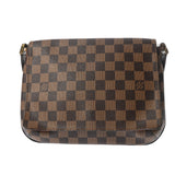 LOUIS VUITTON ルイヴィトン ダミエ ミュゼットタンゴ ロング ブラウン N51301 ユニセックス ダミエキャンバス ショルダーバッグ ABランク 中古 銀蔵
