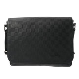 LOUIS VUITTON ルイヴィトン ダミエアンフィニ ディストリクト PM オニキス N41033 メンズ ダミエアンフィニレザー ショルダーバッグ Bランク 中古 銀蔵