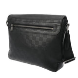 LOUIS VUITTON ルイヴィトン ダミエアンフィニ ディストリクト PM オニキス N41033 メンズ ダミエアンフィニレザー ショルダーバッグ Bランク 中古 銀蔵
