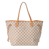 LOUIS VUITTON ルイヴィトン ダミエアズール ネヴァーフル MM 旧型 ホワイト N51107 レディース ダミエアズールキャンバス トートバッグ Bランク 中古 銀蔵