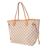 LOUIS VUITTON ルイヴィトン ダミエアズール ネヴァーフル MM 旧型 ホワイト N51107 レディース ダミエアズールキャンバス トートバッグ Bランク 中古 銀蔵