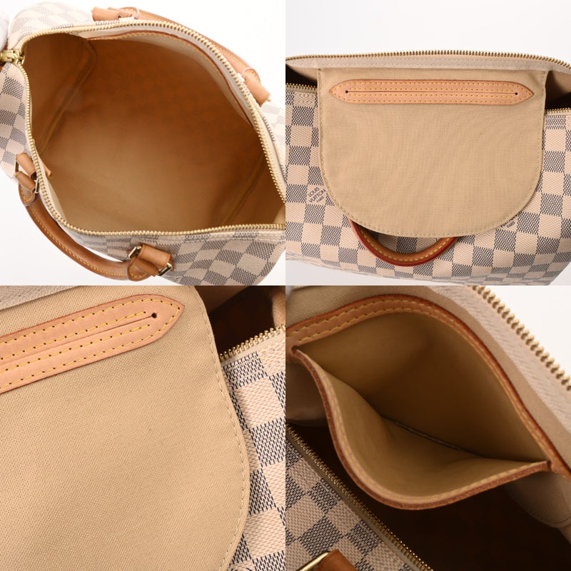 LOUIS VUITTON ルイヴィトン ダミエアズール スピーディ 30 旧型 ホワイト N41533 ユニセックス ダミエアズールキャンバス ハンドバッグ ABランク 中古 銀蔵