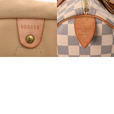 LOUIS VUITTON ルイヴィトン ダミエアズール スピーディ 30 旧型 ホワイト N41533 ユニセックス ダミエアズールキャンバス ハンドバッグ ABランク 中古 銀蔵