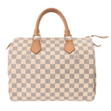 LOUIS VUITTON ルイヴィトン ダミエアズール スピーディ 30 旧型 ホワイト N41533 ユニセックス ダミエアズールキャンバス ハンドバッグ ABランク 中古 銀蔵