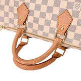 LOUIS VUITTON ルイヴィトン ダミエアズール スピーディ 30 旧型 ホワイト N41533 ユニセックス ダミエアズールキャンバス ハンドバッグ ABランク 中古 銀蔵