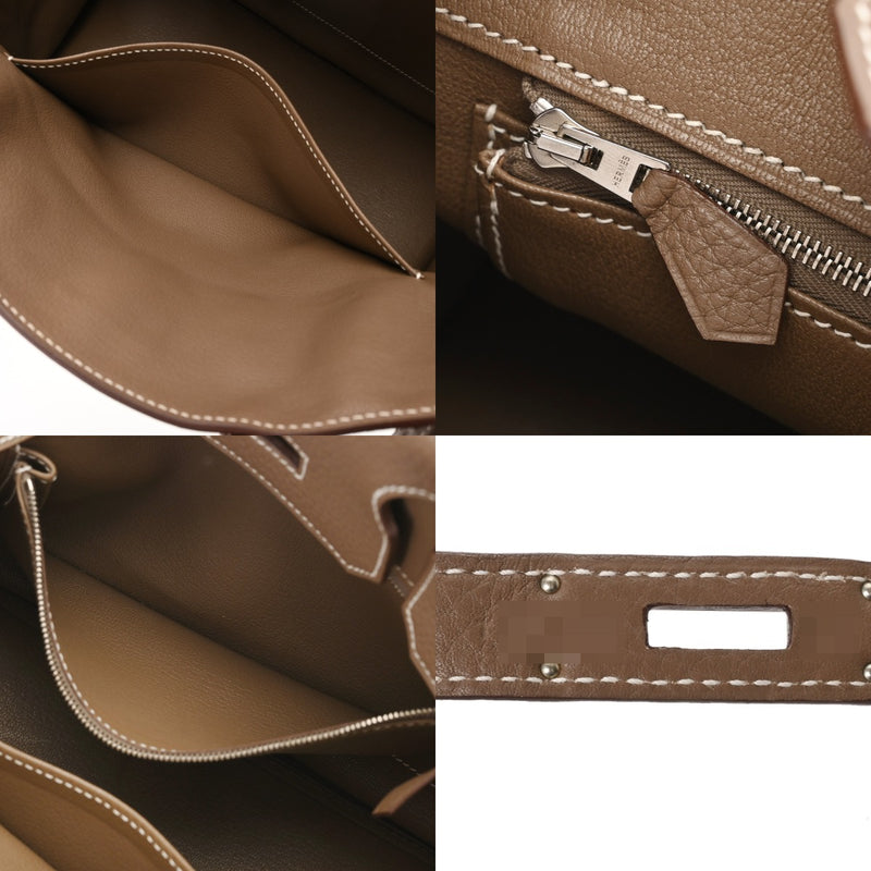 HERMES エルメス バーキン 30 エトゥープ T刻印(2015年頃) レディース トリヨンクレマンス ハンドバッグ ABランク 中古 銀蔵