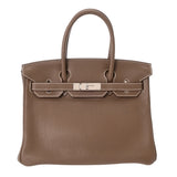 HERMES エルメス バーキン 30 エトゥープ T刻印(2015年頃) レディース トリヨンクレマンス ハンドバッグ ABランク 中古 銀蔵