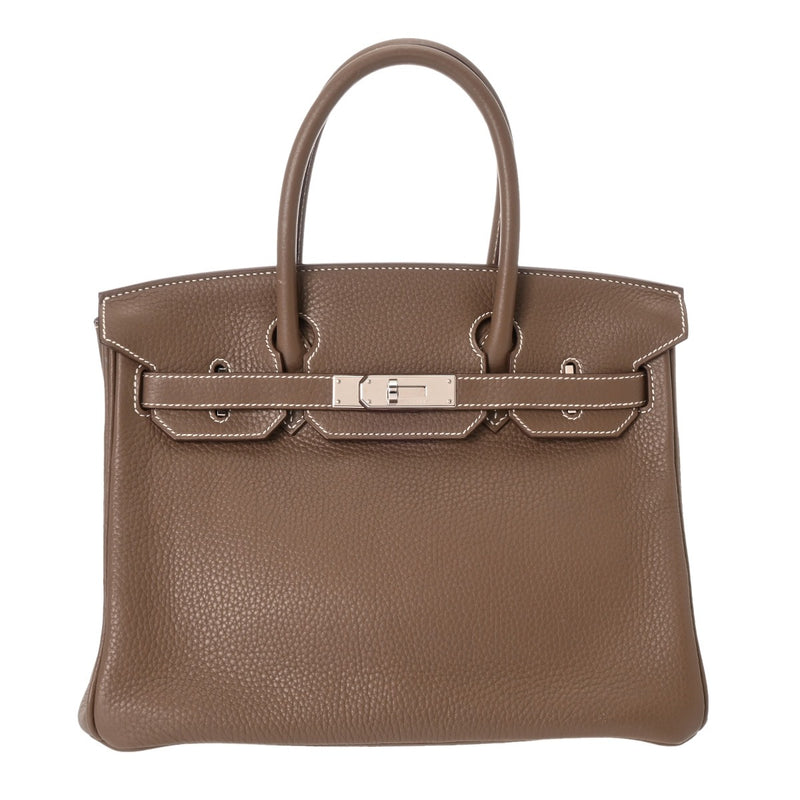 HERMES エルメス バーキン 30 エトゥープ T刻印(2015年頃) レディース トリヨンクレマンス ハンドバッグ ABランク 中古 銀蔵