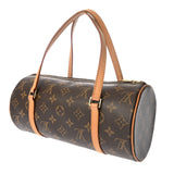 LOUIS VUITTON ルイヴィトン モノグラム パピヨン PM ブラウン M51386 レディース モノグラムキャンバス ハンドバッグ Bランク 中古 銀蔵