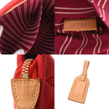 LOUIS VUITTON ルイヴィトン アンティグア カバ MM レッド M40034 レディース コットンキャンバス ハンドバッグ Aランク 中古 銀蔵