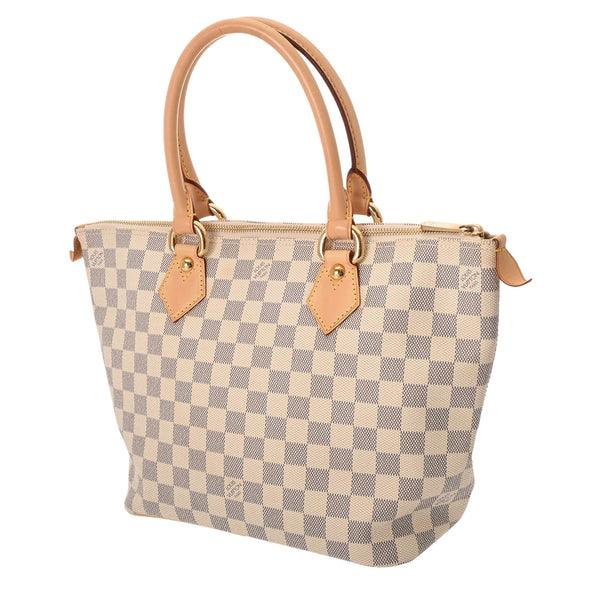 LOUIS VUITTON ルイヴィトン ダミエアズール サレヤ PM ホワイト N51186 レディース ハンドバッグ ABランク 中古 銀蔵