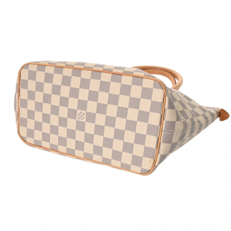 LOUIS VUITTON ルイヴィトン ダミエアズール サレヤ PM ホワイト N51186 レディース ハンドバッグ ABランク 中古 銀蔵