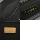 CHANEL シャネル ボーイシャネル スモールハンドバッグ 20cm ブラック A67085 レディース キャビアスキン ショルダーバッグ Aランク 中古 銀蔵