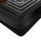 CHANEL シャネル ボーイシャネル スモールハンドバッグ 20cm ブラック A67085 レディース キャビアスキン ショルダーバッグ Aランク 中古 銀蔵