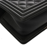 CHANEL シャネル ボーイシャネル スモールハンドバッグ 20cm ブラック A67085 レディース キャビアスキン ショルダーバッグ Aランク 中古 銀蔵