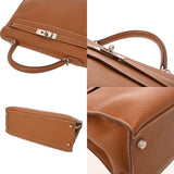 HERMES エルメス ケリー 32 外縫い ゴールド □K刻印(2007年頃) レディース トゴ 2WAYバッグ ABランク 中古 銀蔵