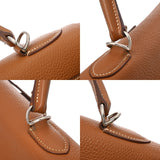 HERMES エルメス ケリー 32 外縫い ゴールド □K刻印(2007年頃) レディース トゴ 2WAYバッグ ABランク 中古 銀蔵