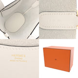 HERMES エルメス インザループ 18 ニューホワイト B刻印(2023年頃) レディース トリヨンクレマンス ヴォースイフト ハンドバッグ 新同 中古 銀蔵