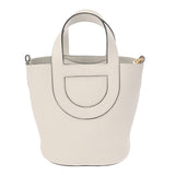 HERMES エルメス インザループ 18 ニューホワイト B刻印(2023年頃) レディース トリヨンクレマンス ヴォースイフト ハンドバッグ 新同 中古 銀蔵
