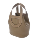 HERMES エルメス インザループ 18 エトゥープ W刻印(2024年頃) レディース トリヨンクレマンス ヴォースイフト ハンドバッグ 未使用 銀蔵