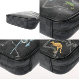 LOUIS VUITTON ルイヴィトン グラフィットマップ ダヌーブ PM NM 黒/グレー N40239 メンズ ダミエグラフィットキャンバス ショルダーバッグ ABランク 中古 銀蔵