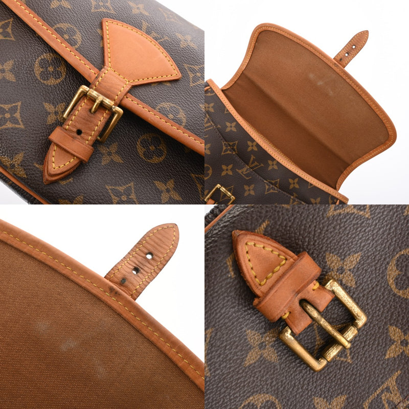 美品 ブラウン モノグラム・キャンバス LOUIS VUITTON ルイヴィトン モノグラム ソローニュ ブラウン M42250